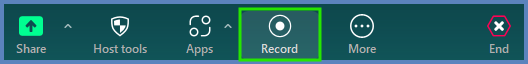 During your Zoom meeting, click the "Record" icon to record your meeting.  