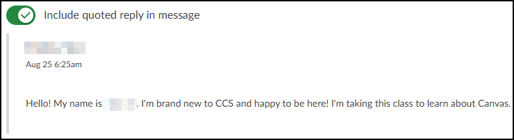 Quotes allows users to quote other user replies as part of their own discussion reply.
