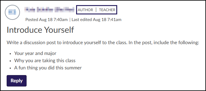Role labels to help students identify users with instructor-based roles in courses.