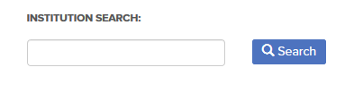 An exmaple of the Instution Search bar.