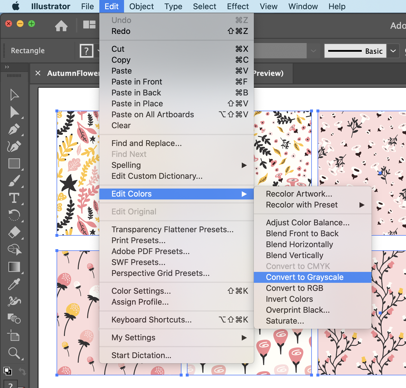 how-to-convert-color-image-to-grayscale-in-illustrator-2016-youtube