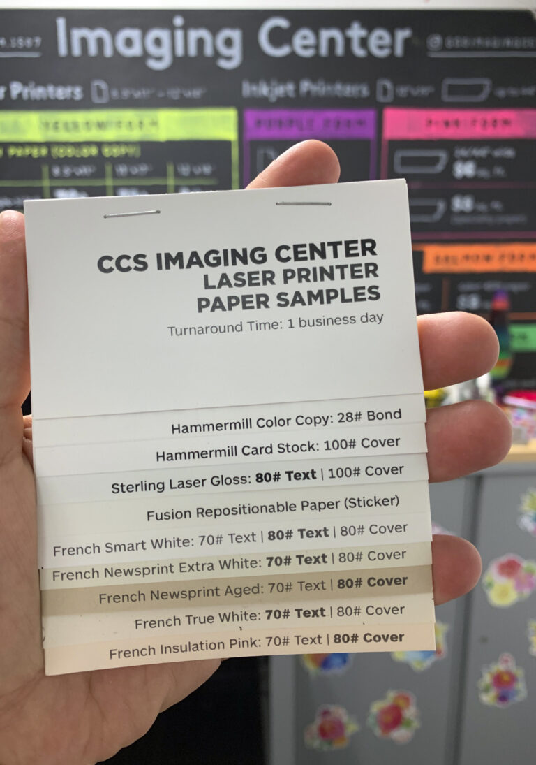 Laser Paper | Resource List – Imaging Center