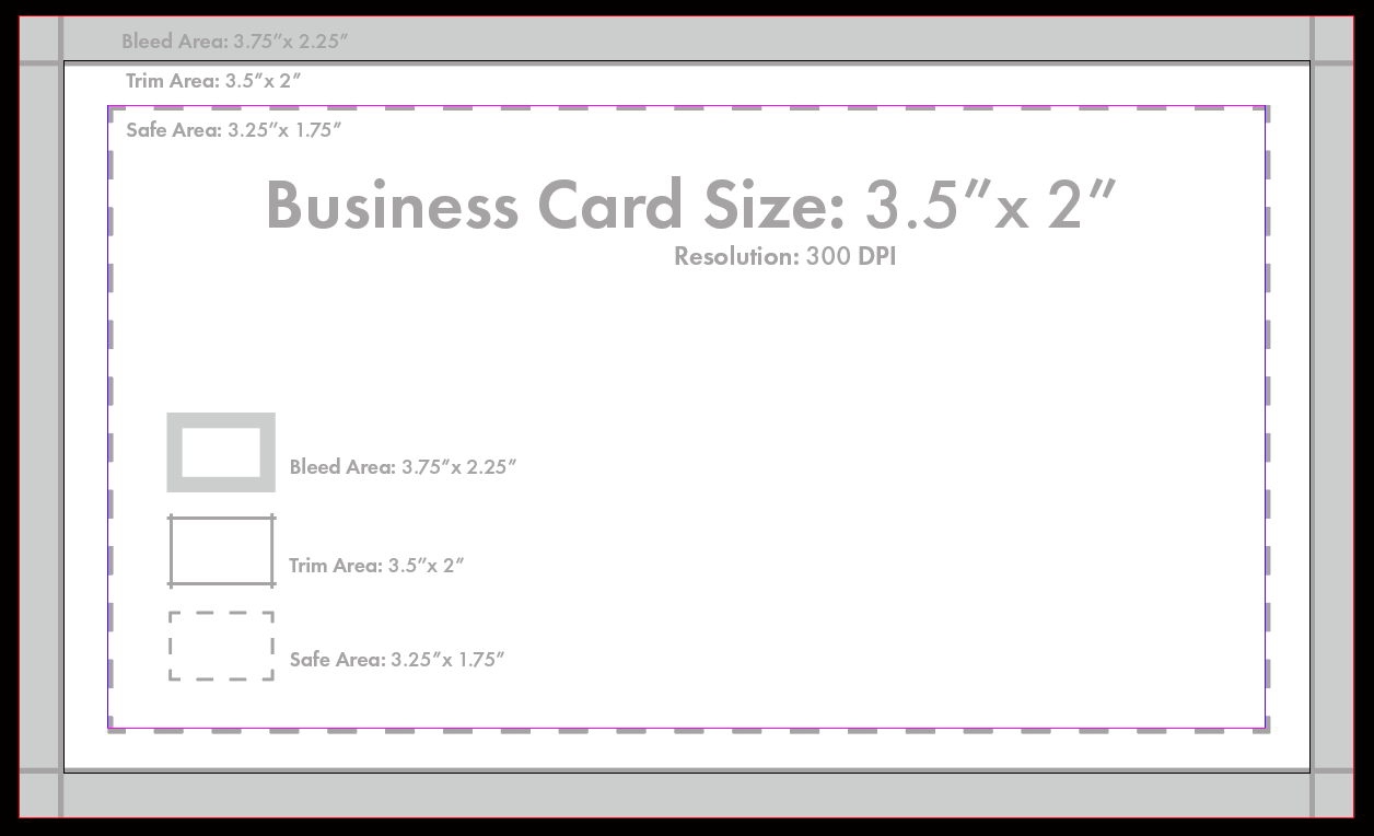 Business Card Sizes