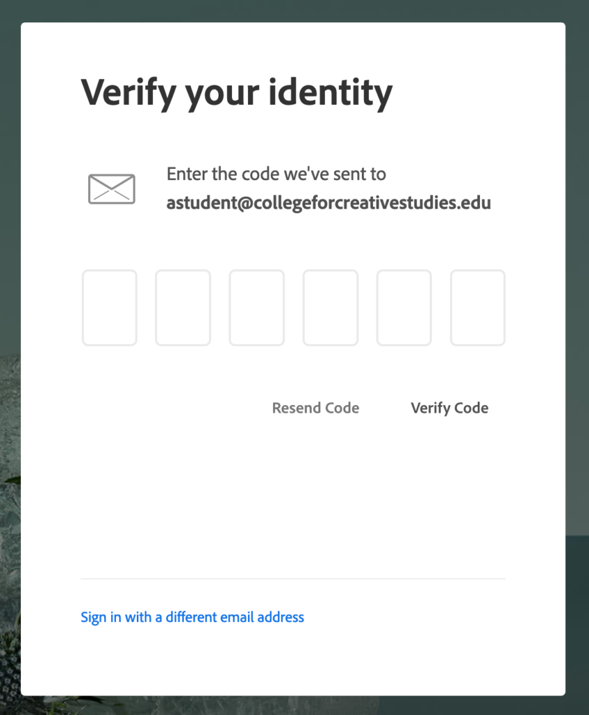 adobe creative cloud student verification